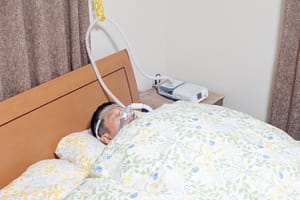 CPAPを処方されて寝る前に付けました